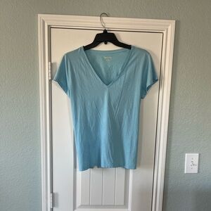 Lilly Pulitzer Sky Blue V-Neck Tee
